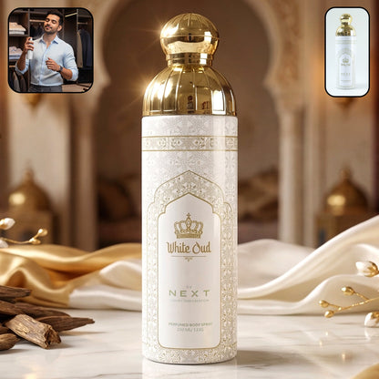 Next White Oud premium perfumed body spray 200 ml bottle